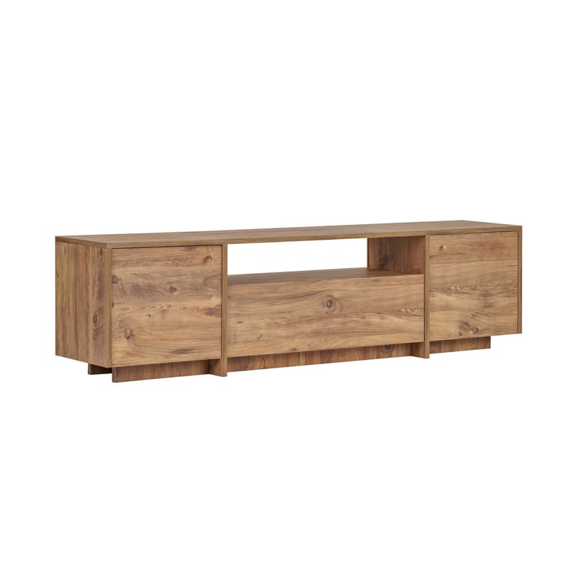 TV-benk Nordure Alvar (180 x 46 x 35 cm) Atlantic Pine - Atlantic Pine - Møbler - Mediamøbel & tv møbel - TV-benk & mediabenk