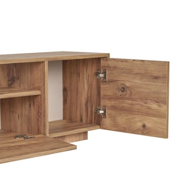 TV-benk Nordure Alvar (180 x 46 x 35 cm) Atlantic Pine - Atlantic Pine - Møbler - Mediamøbel & tv møbel - TV-benk & mediabenk