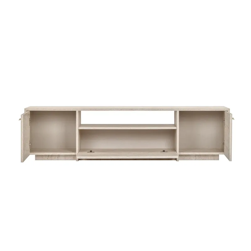 TV-benk Nordure Alvar (180 x 46 x 35 cm) Travertin - Travertin - Møbler - Mediamøbel & tv møbel - TV-benk & mediabenk