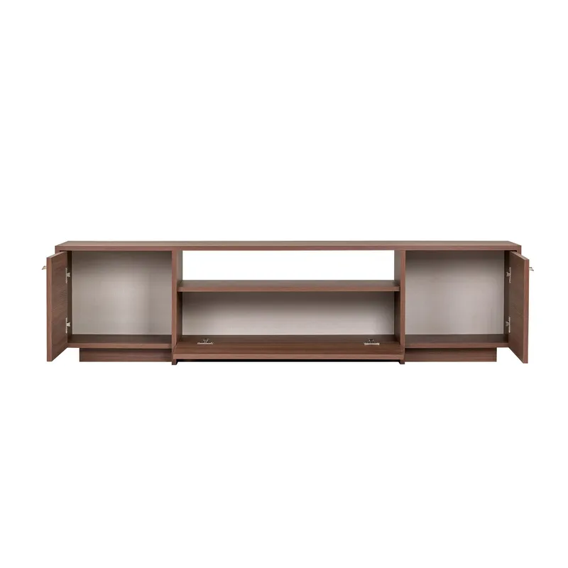 TV-benk Nordure Alvar (180 x 46 x 35 cm) Valnøtt - Valnøtt - Møbler - Mediamøbel & tv møbel - TV-benk & mediabenk