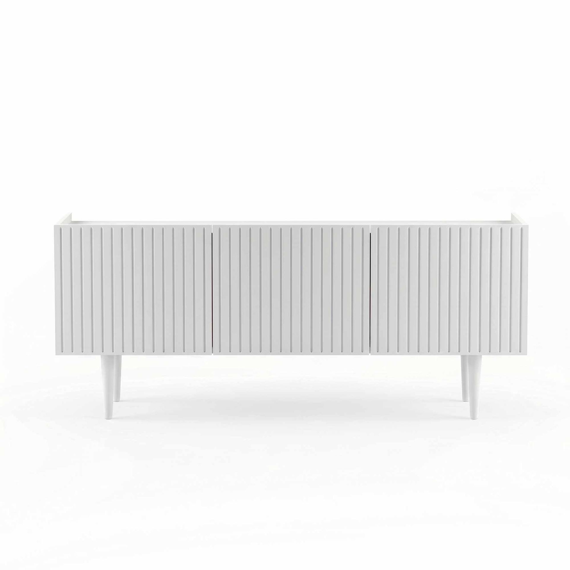 TV-benk Nordure Capella (120 x 50 x 29 cm) Hvit - Hvit