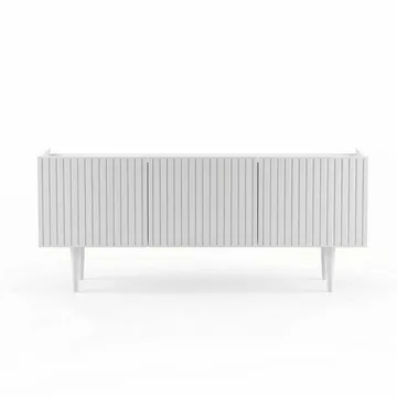 TV-benk Nordure Capella (120 x 50 x 29 cm) Hvit - Hvit - Møbler - Mediamøbel & tv møbel - TV-benk & mediabenk
