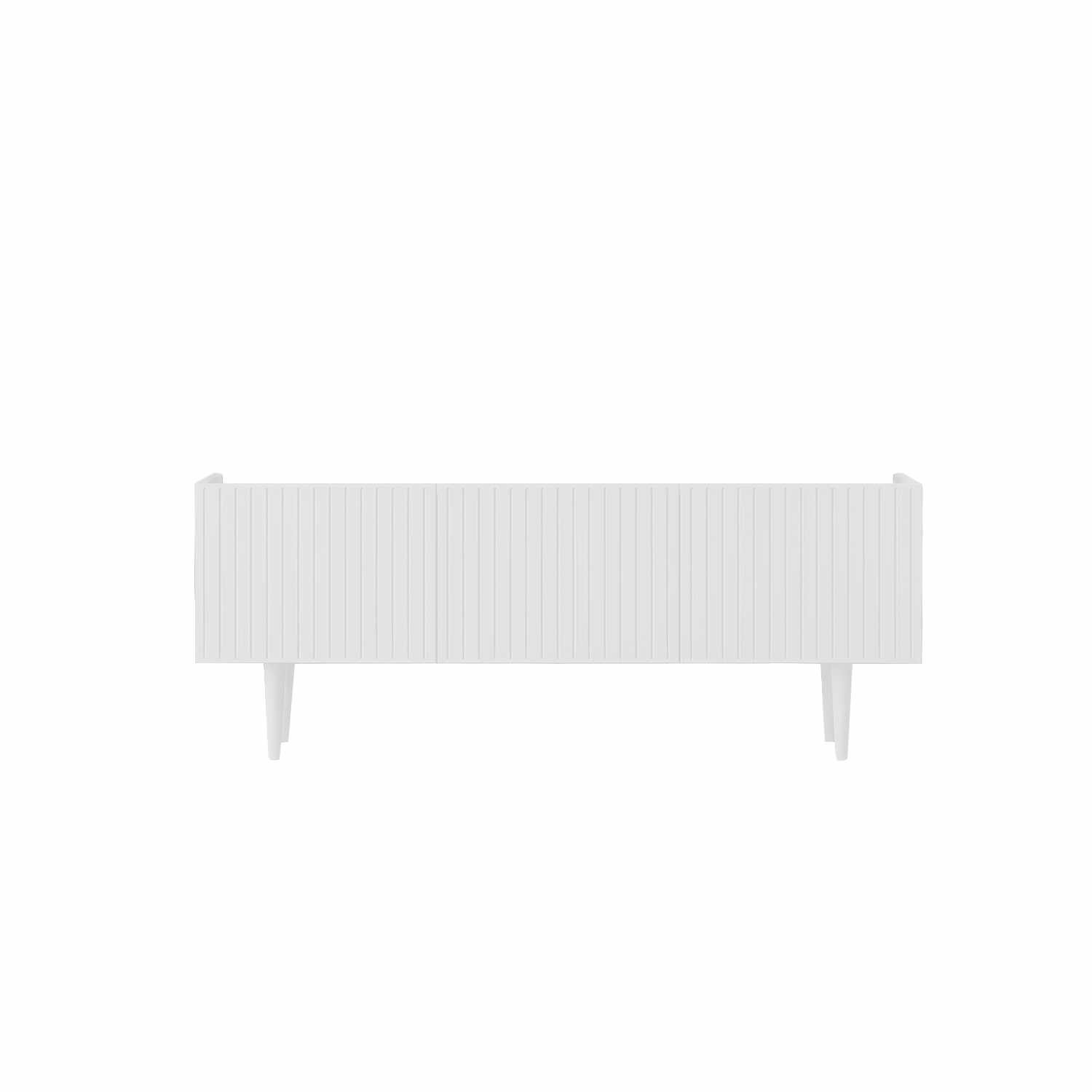 TV-benk Nordure Capella (140 x 50 x 29 cm) Hvit - Hvit