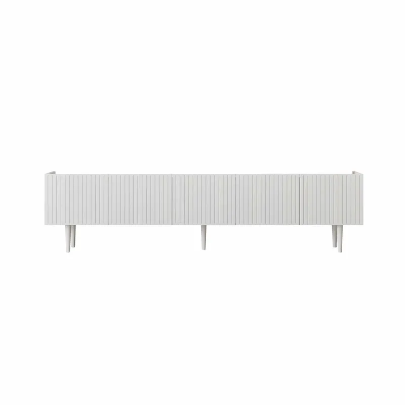 TV-benk Nordure Capella (180 x 50 x 29 cm) Hvit, Hvit