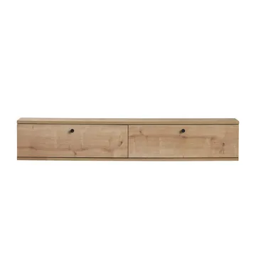 TV-benk Nordure Ligne (140 x 25 x 25 cm) Sapphire Oak - Sapphire Oak - Møbler - Mediamøbel & tv møbel - TV-hylle