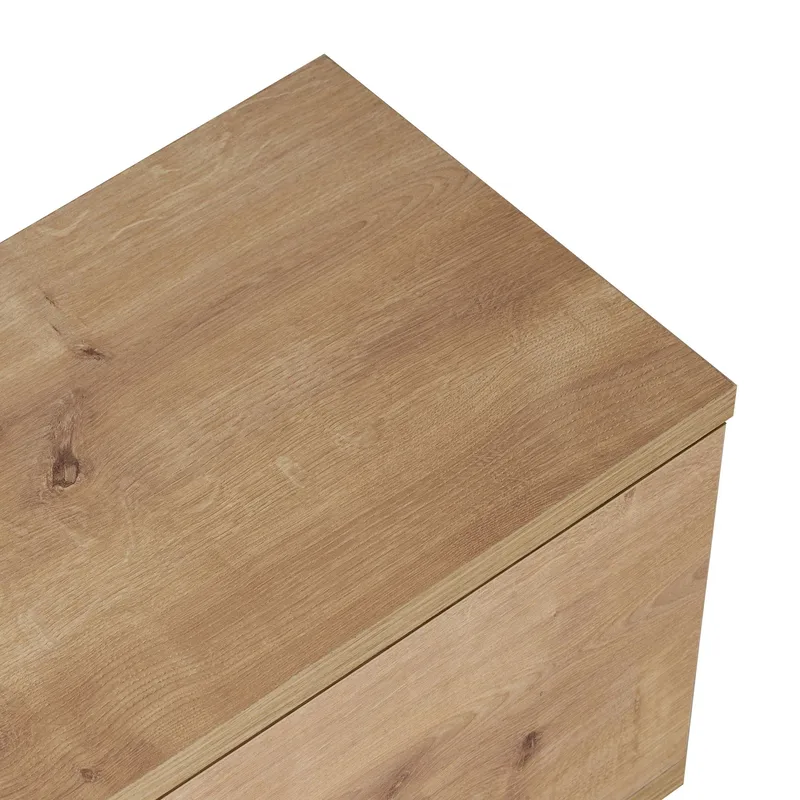 TV-benk Nordure Ligne (140 x 25 x 25 cm) Sapphire Oak - Sapphire Oak - Møbler - Mediamøbel & tv møbel - TV-hylle