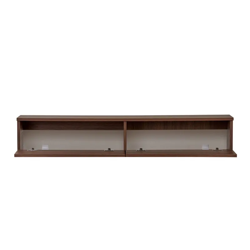 TV-benk Nordure Ligne (140 x 25 x 25 cm) Valnøtt - Valnøtt - Møbler - Mediamøbel & tv møbel - TV-hylle