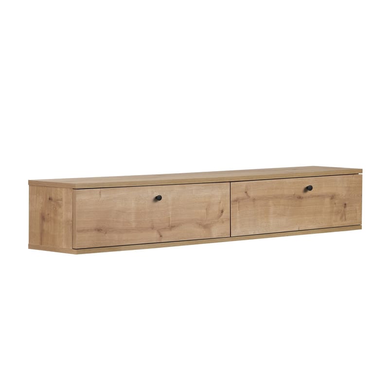 TV-benk Nordure Ligne (160 x 25 x 25 cm) Sapphire Oak - Sapphire Oak - Møbler - Mediamøbel & tv møbel - TV-hylle