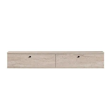 TV-benk Nordure Ligne (160 x 25 x 25 cm) Travertin - Travertin - Møbler - Mediamøbel & tv møbel - TV-hylle