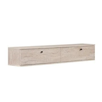 TV-benk Nordure Ligne (160 x 25 x 25 cm) Travertin - Travertin - Møbler - Mediamøbel & tv møbel - TV-hylle