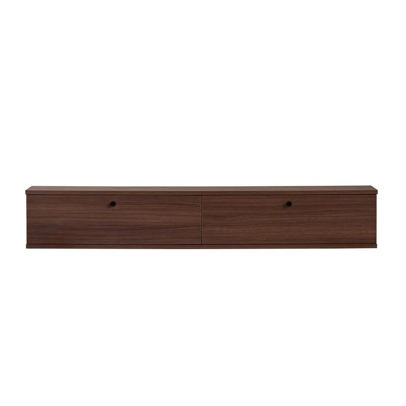 TV-benk Nordure Ligne (160 x 25 x 25 cm) Valnøtt - Valnøtt - Møbler - Mediamøbel & tv møbel - TV-hylle