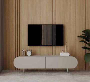 TV-benk Nordure Regulus (140 x 49 x 30 cm) Sandstein - Sandstein - Møbler - Mediamøbel & tv møbel - TV-benk & mediabenk