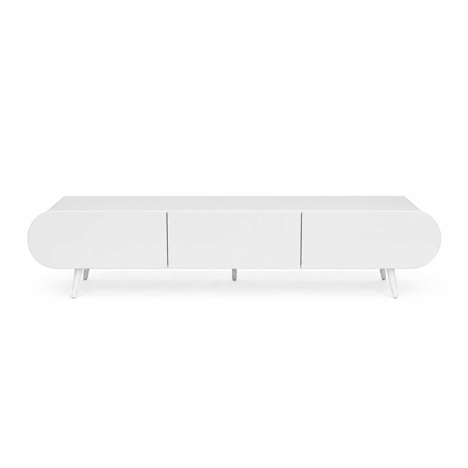 TV-benk Nordure Regulus (180 x 49 x 30 cm) Hvit - Hvit