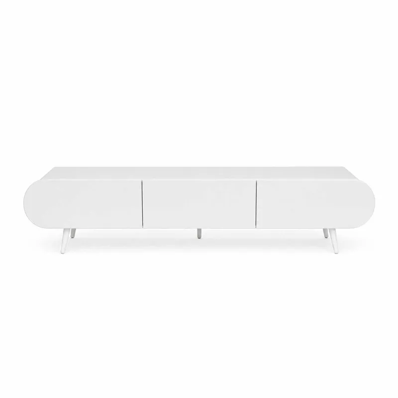 TV-benk Nordure Regulus (180 x 49 x 30 cm) Hvit, Hvit