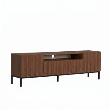 TV-benk Nordure Rivoli (160 x 50 x 35 cm) Milano Valnøtt Svart - Milano valnøtt og svart - Møbler - Mediamøbel & tv møbel - TV-benk & mediabenk