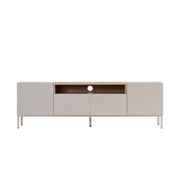 TV-benk Nordure Rivoli (160 x 50 x 35 cm) Sandstein Safir Eik - Sandstone og Sapphire Oak - Møbler - Mediamøbel & tv møbel - TV-benk & mediabenk