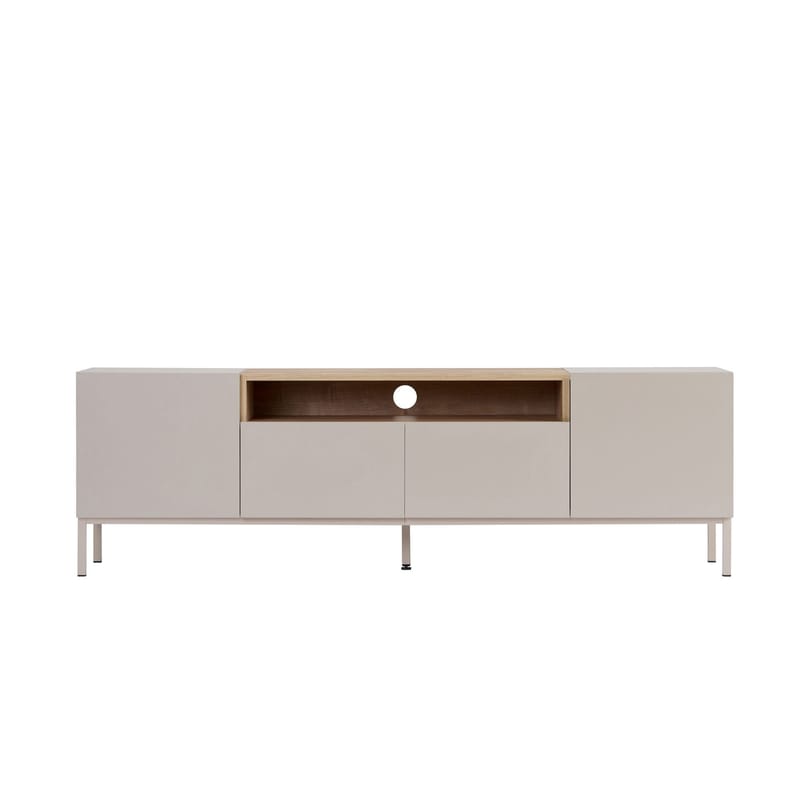 TV-benk Nordure Rivoli (160 x 50 x 35 cm) Sandstein Safir Eik - Sandstone og Sapphire Oak - Møbler - Mediamøbel & tv møbel - TV-benk & mediabenk