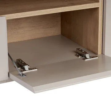 TV-benk Nordure Rivoli (160 x 50 x 35 cm) Sandstein Safir Eik - Sandstone og Sapphire Oak - Møbler - Mediamøbel & tv møbel - TV-benk & mediabenk