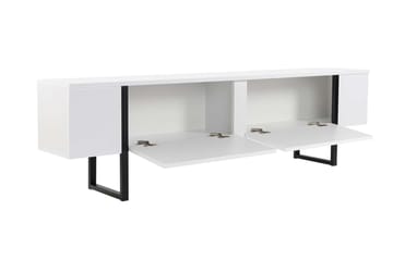 TV-benk Nordure Serenity Hvit svart - Møbler - Mediamøbel & tv møbel - TV-benk & mediabenk