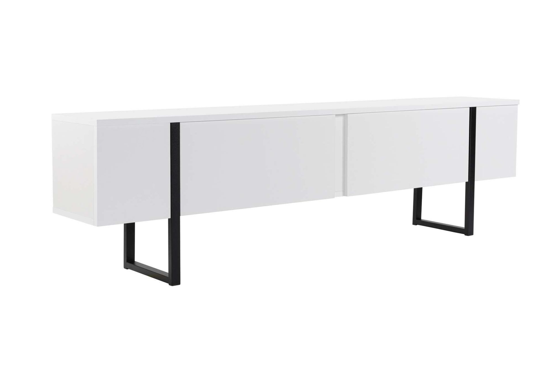 TV-benk Nordure Serenity Hvit svart -