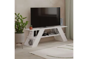 TV-benk og mediabenk Homitis TV-benk Janesh Vit - Møbler - Mediamøbel & tv møbel - TV-benk & mediabenk