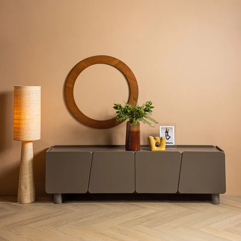 TV-benk Root 200 cm - Trøffelbrun - Møbler - Mediamøbel & tv møbel - TV-benk & mediabenk