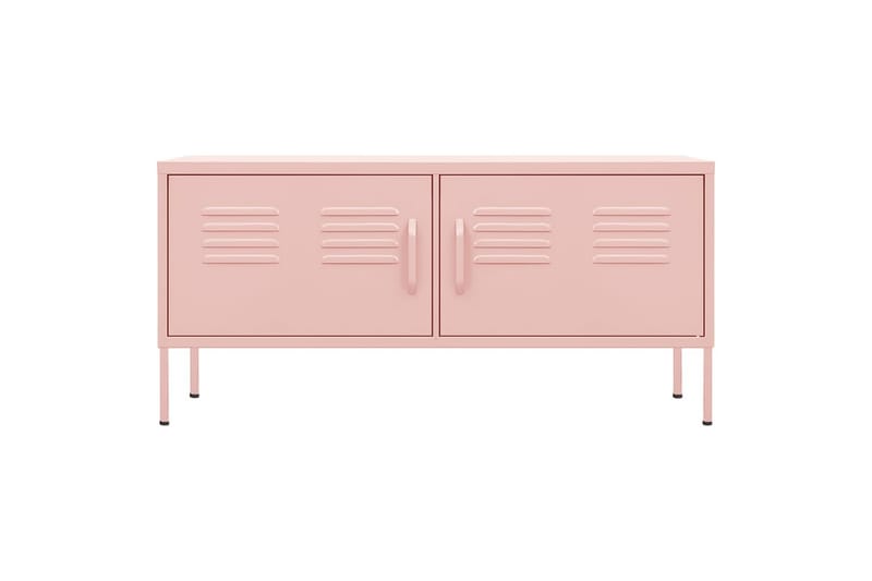 TV-benk rosa 105x35x50 cm stål - Rosa - Møbler - Mediamøbel & tv møbel - TV-benk & mediabenk