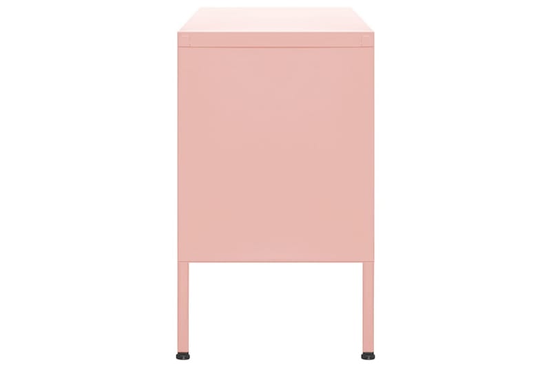 TV-benk rosa 105x35x50 cm stål - Rosa - Møbler - Mediamøbel & tv møbel - TV-benk & mediabenk
