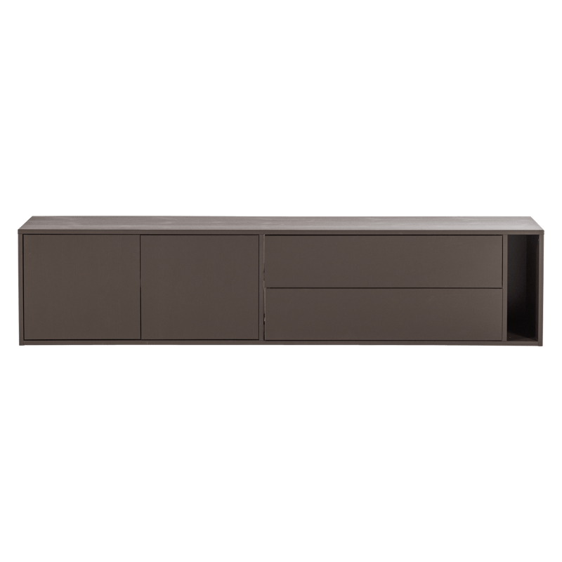 TV-benk Settle 200 cm - Mellombrun - Møbler - Mediamøbel & tv møbel - TV-skap