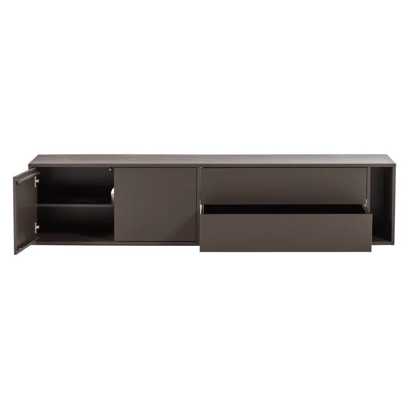 TV-benk Settle 200 cm - Mellombrun - Møbler - Mediamøbel & tv møbel - TV-benk & mediabenk