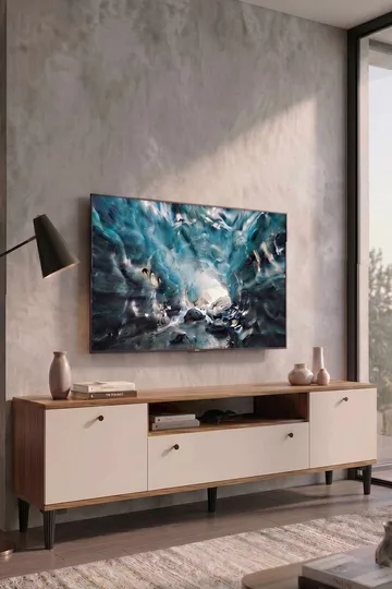 TV-benk Skye Decor Cleo Shelf (180 x 55 x 44,5 cm) valnøtt - Valnøtt - Møbler - Mediamøbel & tv møbel - TV-benk & mediabenk