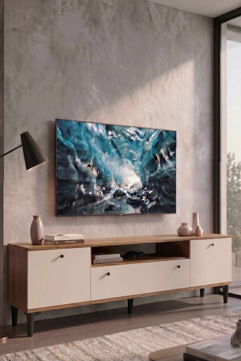 TV-benk Skye Decor Cleo Shelf (180 x 55 x 44,5 cm) valnøtt - Valnøtt - Møbler - Mediamøbel & tv møbel - TV-benk & mediabenk