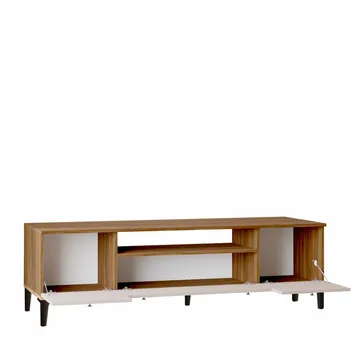 TV-benk Skye Decor Cleo Shelf (180 x 55 x 44,5 cm) valnøtt - Valnøtt - Møbler - Mediamøbel & tv møbel - TV-benk & mediabenk