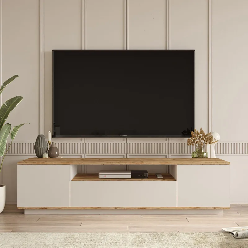 TV-benk Skye Decor Dara (180 x 44,6 x 44,5 cm) Atlantisk furu kasjmir - Atlantic Pine og Cashmere - Møbler - Mediamøbel & tv møbel - TV-benk & mediabenk