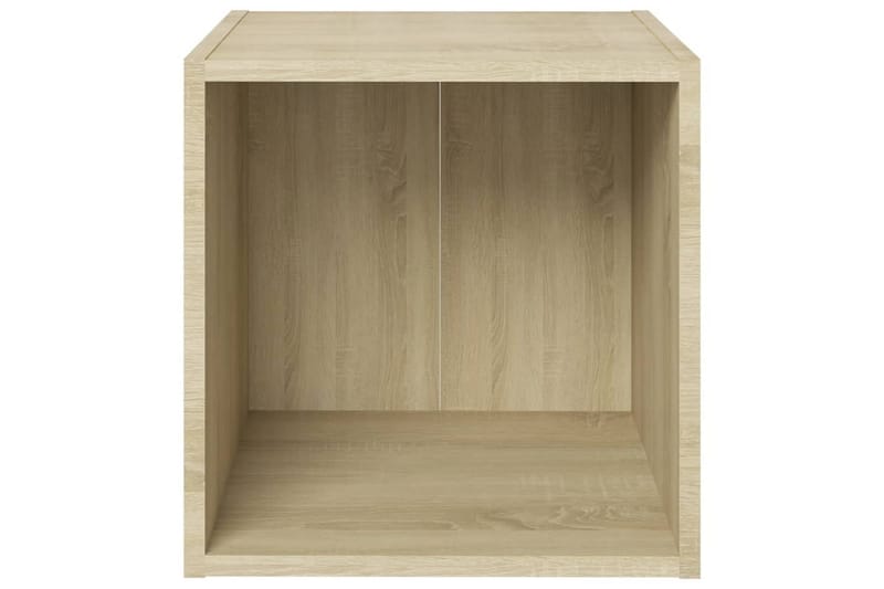 TV-benk sonoma eik 37x35x37 cm sponplate - Brun - Møbler - Mediamøbel & tv møbel - TV-benk & mediabenk