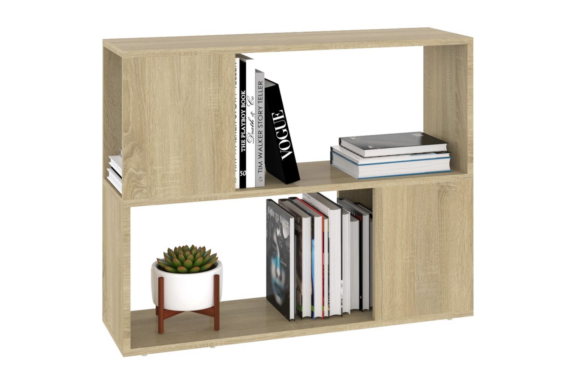 TV-benk sonoma eik 80x24x63 cm sponplate - Brun - Møbler - Mediamøbel & tv møbel - TV-skap