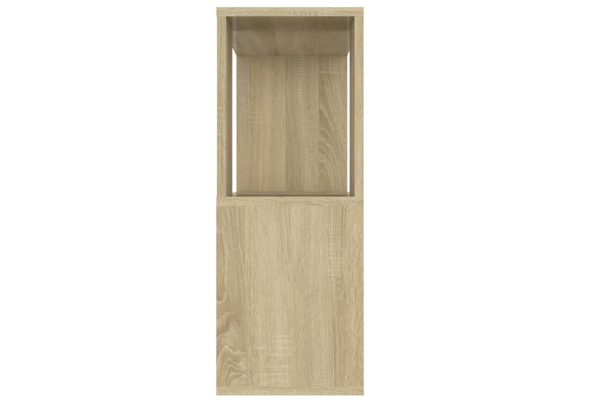 TV-benk sonoma eik 80x24x63 cm sponplate - Brun - Møbler - Mediamøbel & tv møbel - TV-skap