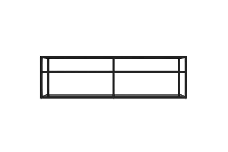 TV-benk svart 140x40x40,5 cm herdet glass - Svart - Møbler - Mediamøbel & tv møbel - TV-benk & mediabenk