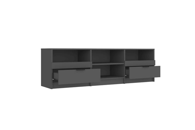 TV-benk svart 150x33,5x45 cm konstruert tre - Svart - TV-benk & mediabenk
