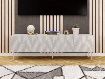 TV-benk TV-benk ART DECO 190 4D beige - Møbler - Mediamøbel & tv møbel - TV-benk & mediabenk