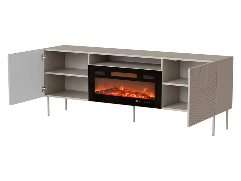 TV-benk TV-benk ART DECO 190 EF II + peis beige - Møbler - Mediamøbel & tv møbel - TV-benk & mediabenk