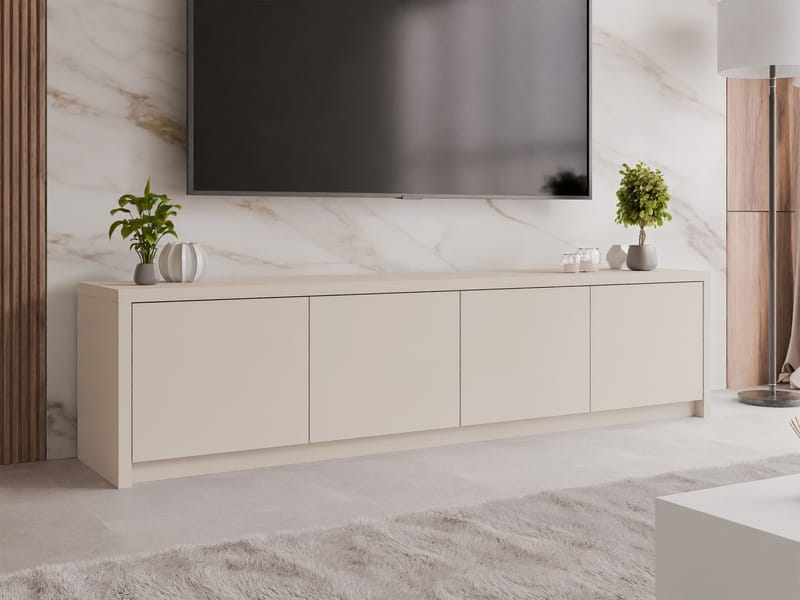 TV-benk TV-benk SOLID 4D beige - Møbler - Mediamøbel & tv møbel - TV-benk & mediabenk