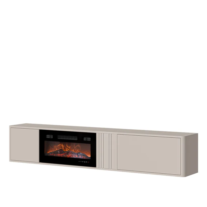 TV-benk TV-benk PHILIPPE 190 med peis beige, undefined