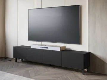 TV-benk TV-benk PHUKET 190 svart - Møbler - Mediamøbel & tv møbel - TV-benk & mediabenk
