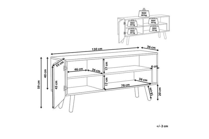 TV-benk Westfield - Møbler - Mediamøbel & tv møbel - TV-benk & mediabenk
