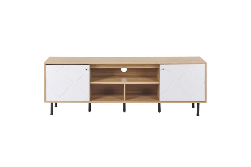 TV-benk Palmer Lyst tre, hvit - Lyst tre, hvit - Møbler - Mediamøbel & tv møbel - TV-benk & mediabenk