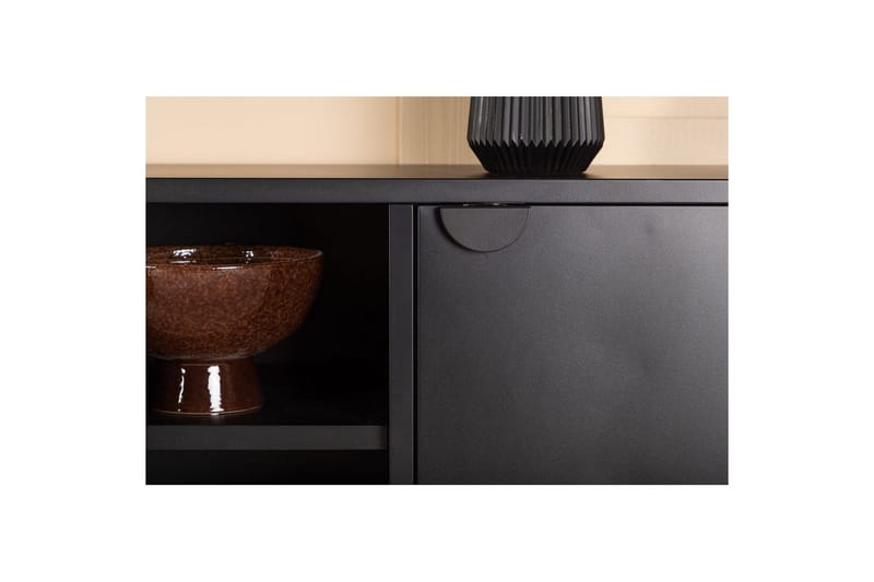 TV-benk Piring - Svart - Møbler - Mediamøbel & tv møbel - Mediestativ & veggfeste