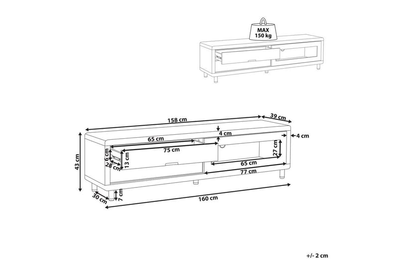 TV-benk Pemborke. - Møbler - Mediamøbel & tv møbel - TV-benk & mediabenk
