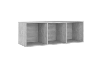 TV-benker 2 stk betonggrå 107x35x37 cm sponplate - Grå - Møbler - Mediamøbel & tv møbel - TV-skap