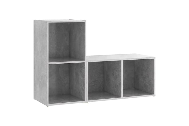 TV-benker 2 stk betonggrå 72x35x36,5 cm sponplate - Grå - Møbler - Mediamøbel & tv møbel - TV-skap